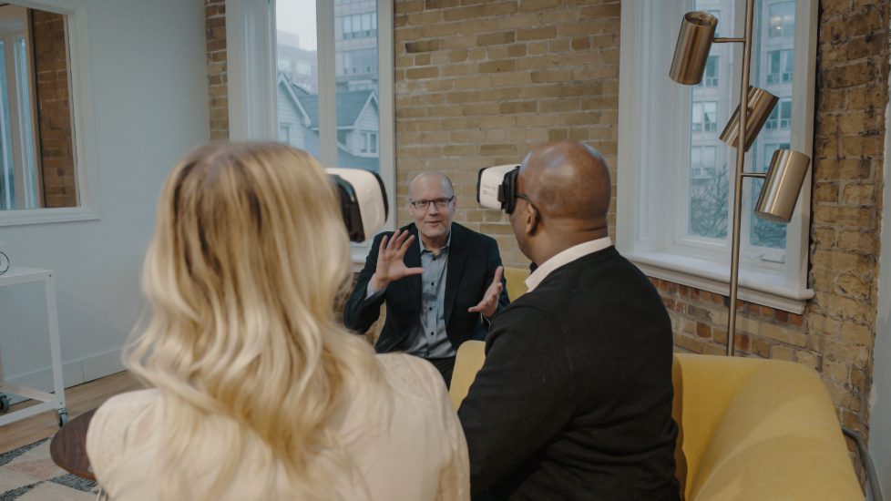 Meeting with clients with VR Meeting with clients with VR